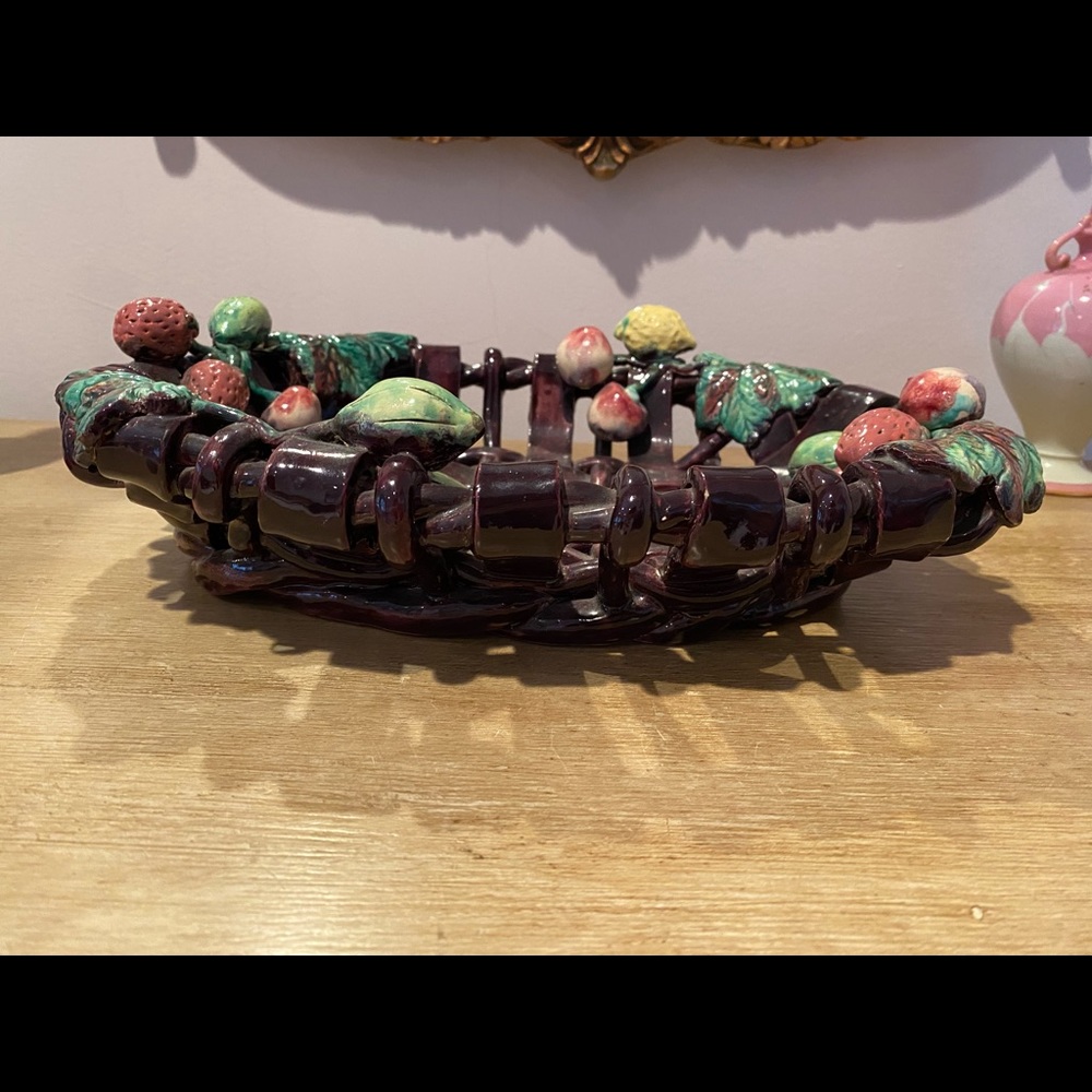 Antique fruit basket made in France